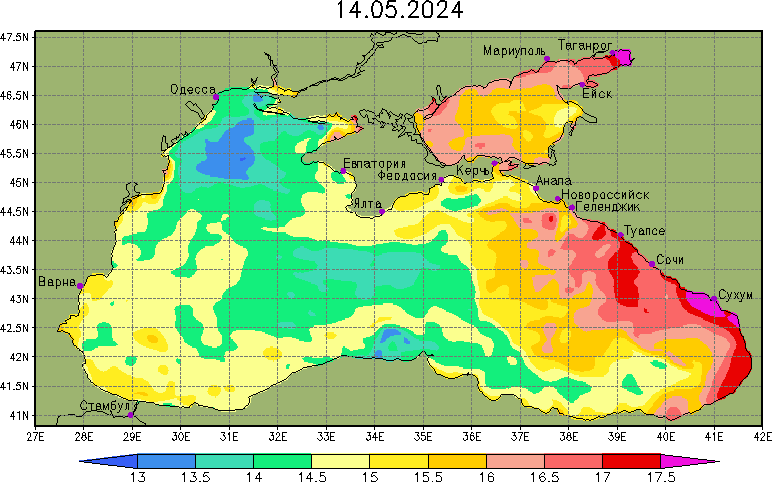 Температура поверхности моря